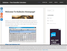 Tablet Screenshot of kalkules.com